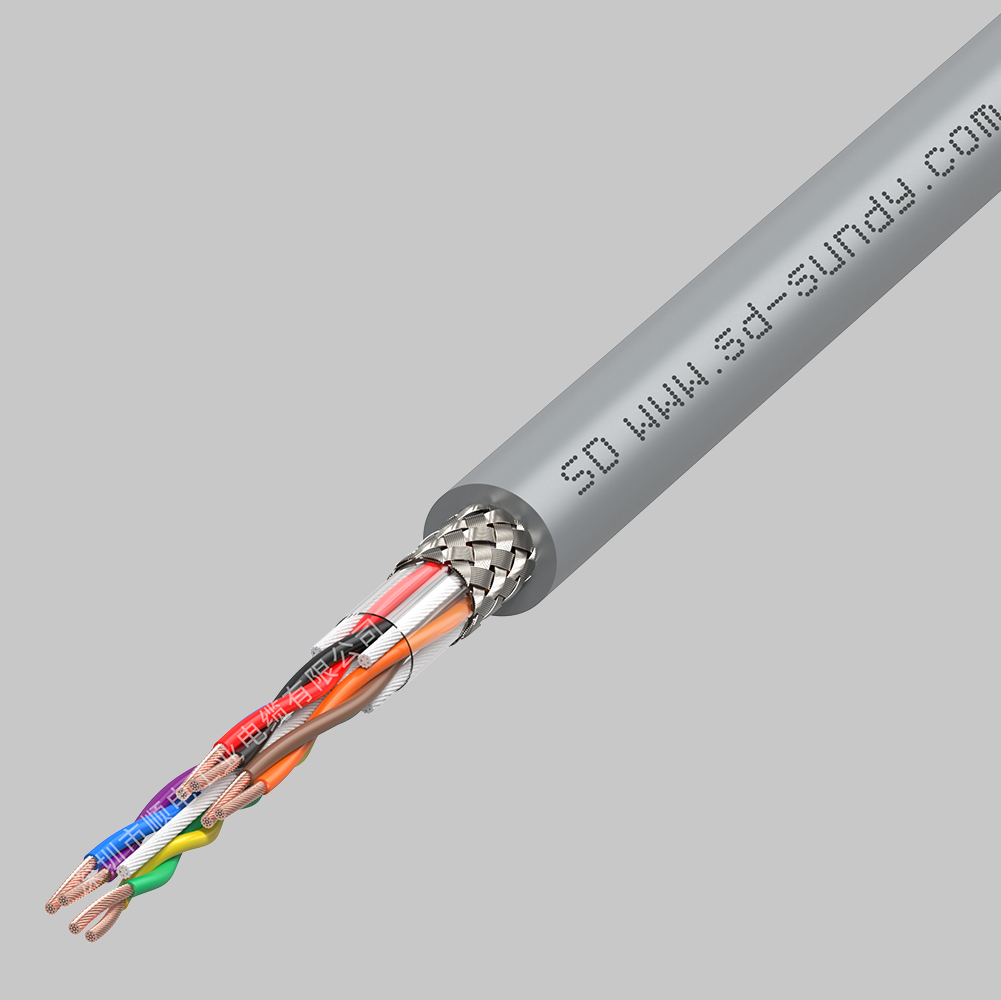 CDF200順電高柔性PUR拖鏈信號(hào)電纜